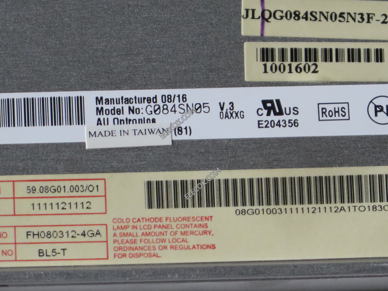 G084SN05 V3 8.4" a-Si TFT-LCD パネルにとってAUO 