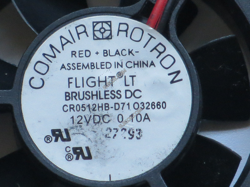 Comair Rotron CR0512HB-D71 12V 0.10A 2선 냉각 팬 