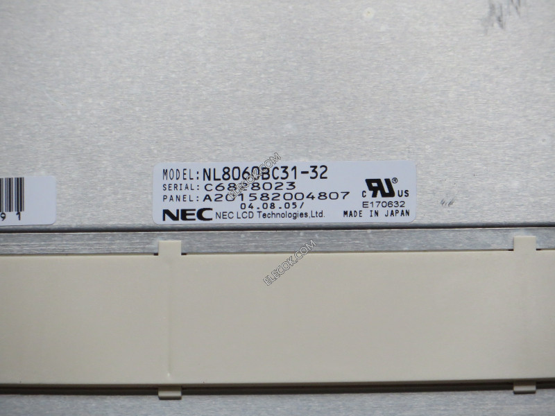 NL8060BC31-32 12.1" a-Si TFT-LCD Panel for NEC, used