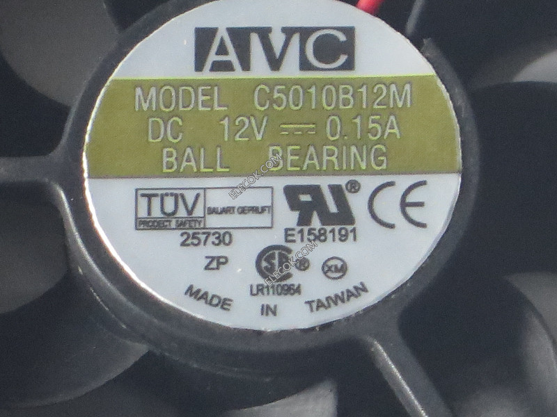AVC C5010B12M 12V 0.15A 2wires HD3850 1628XT 2600XT 3690 DX10 Cooling Fan