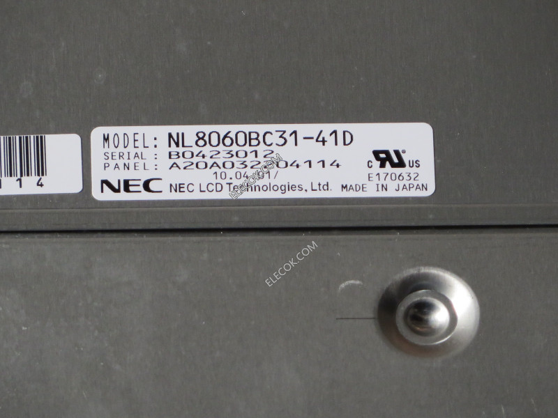 NL8060BC31-41D NEC 12.1" LCD 中古品