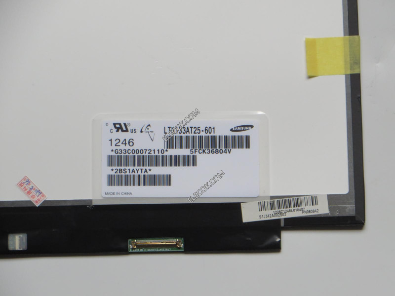 LTN133AT25-601 13,3" a-Si TFT-LCD Panneau pour SAMSUNG 