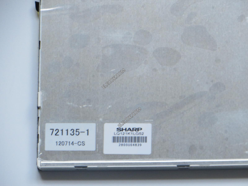 LQ121K1LG52 12,1" a-Si TFT-LCD Panel för SHARP 