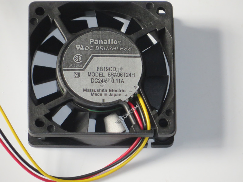 Panaflo FBA06T24H 24V 0.11A 1.99W 3wires Cooling Fan
