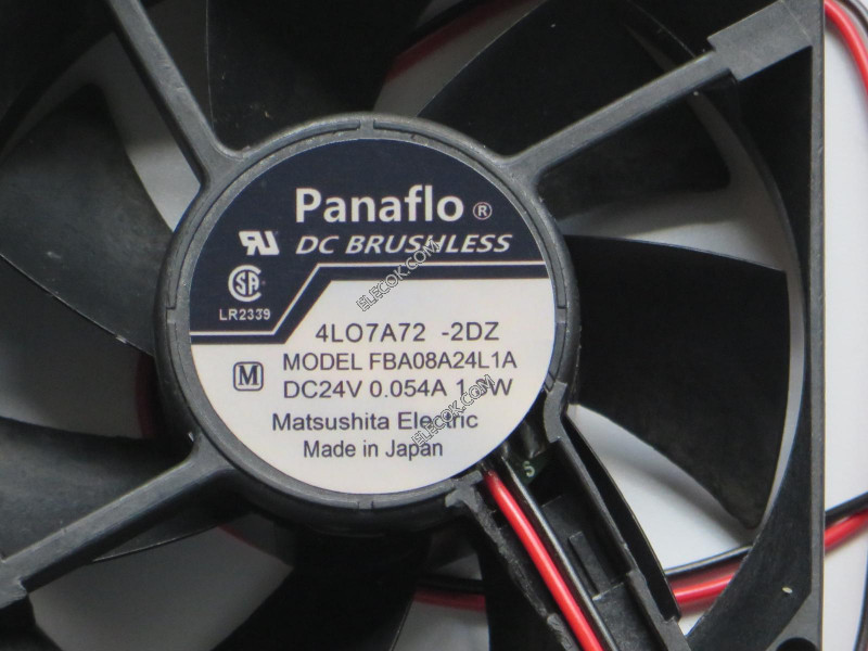 Panaflo FBA08A24L1A 24V 0,054A 1,3W 2 ledninger Kjølevifte 