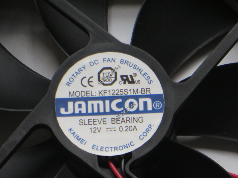 JAMICON KF1225S1M-BR 12V 0.20A 2 câbler Ventilateur 