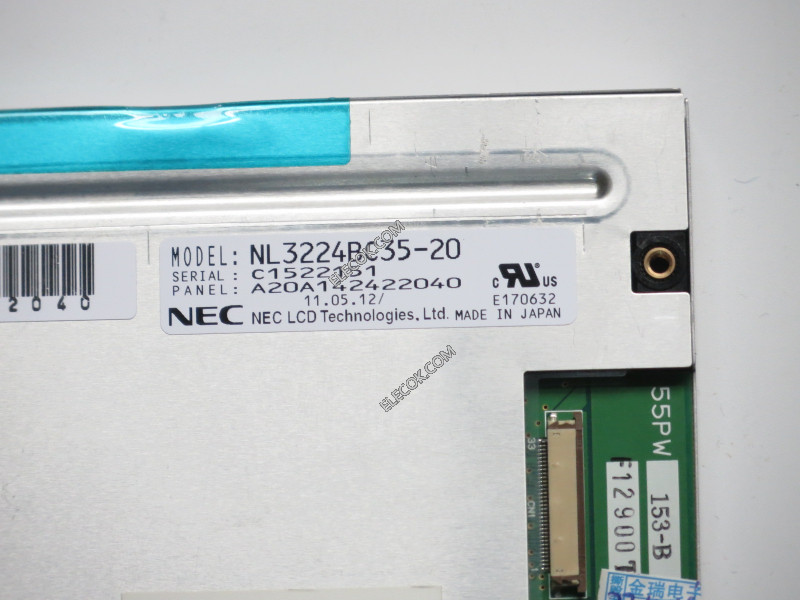 NL3224BC35-20 5.5" a-Si TFT-LCD Panel for NEC, used