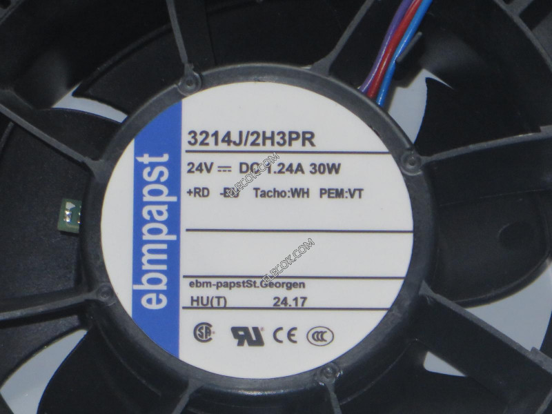 Ebmpapst 3214J/2H3PR 24V 1,24A 30W 4 cable Enfriamiento Ventilador 