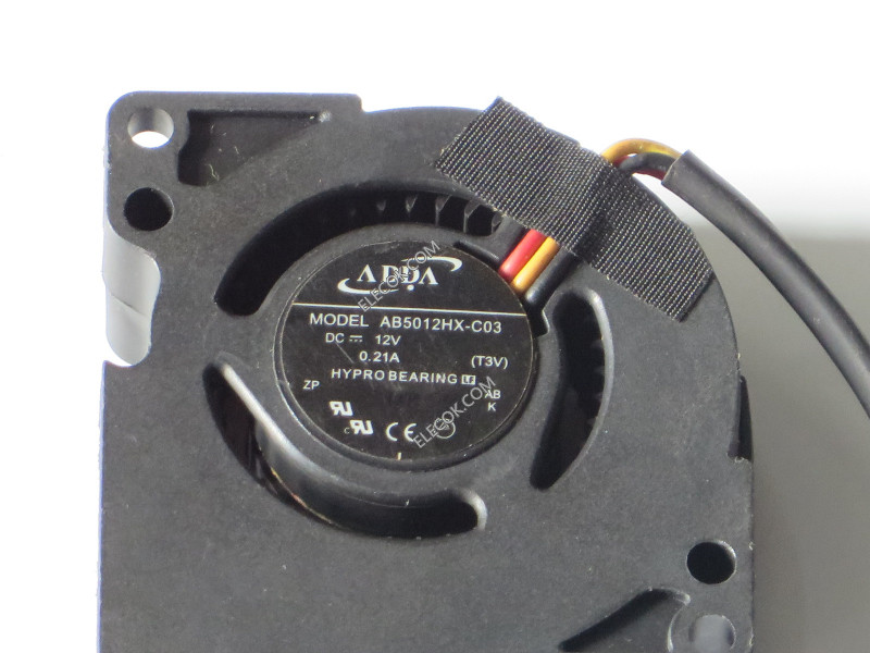 ADDA AB5012HX-C03 12V 0.21A 3wires Cooling Fan