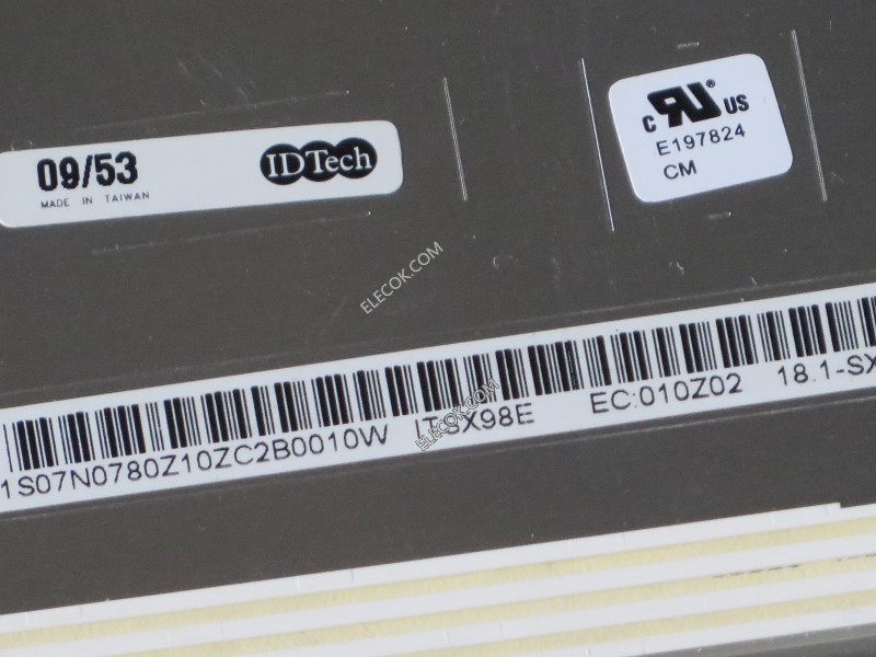 ITSX98E 18,1" a-Si TFT-LCD Panel dla IDTech 
