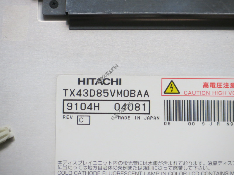 TX43D85VM0BAA 17.0" a-Si TFT-LCD Panneau pour HITACHI usagé 