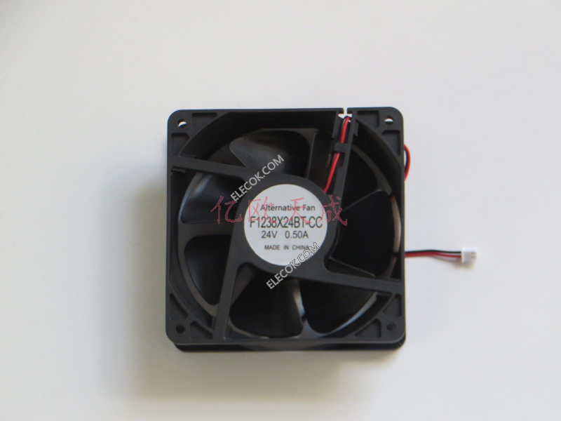 NONOISE F1238X24BT-CC 24V 0.50A 2wires Cooling Fan replacement 
