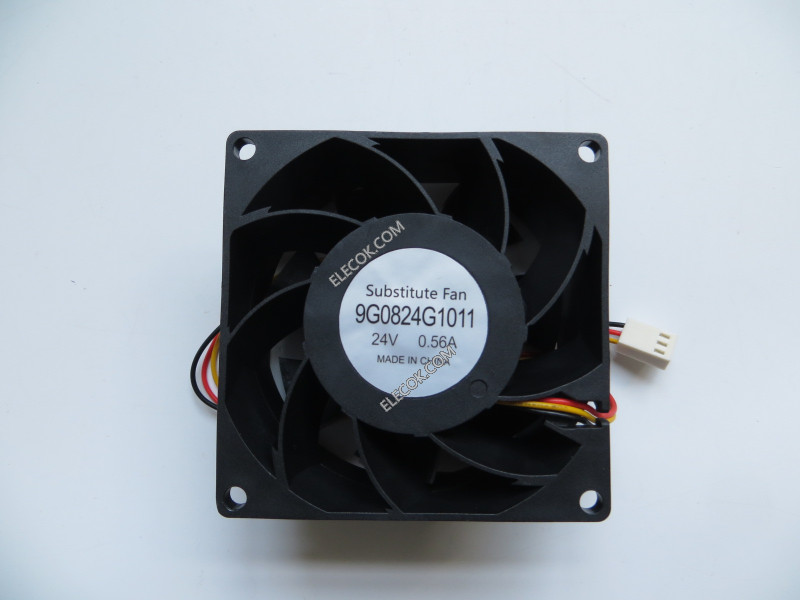 Sanyo 9G0824G1011 24V 0.56A 3wires Cooling Fan, substitute