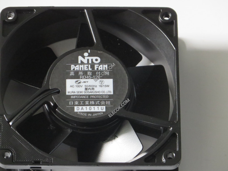 NTO PANELFAN RD45-121 100V 16/15W Cooling Fan Used i Original 