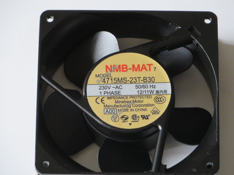 NMB 4715MS-23T-B30 230V 50/60HZ 0.10/0,11A 12/11W Kylfläkt 