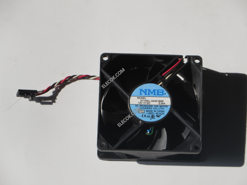 NMB 3110KL-04W-B66 12V 0,34A 3wires Cooling Fan 