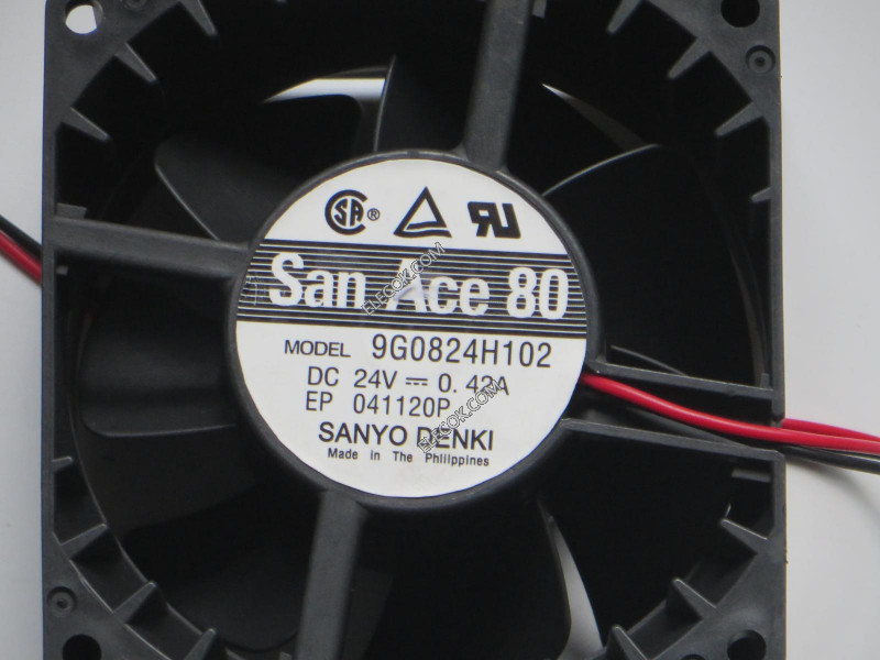 Sanyo 9G0824H102 24V 0,42A 2 câbler Ventilateur 