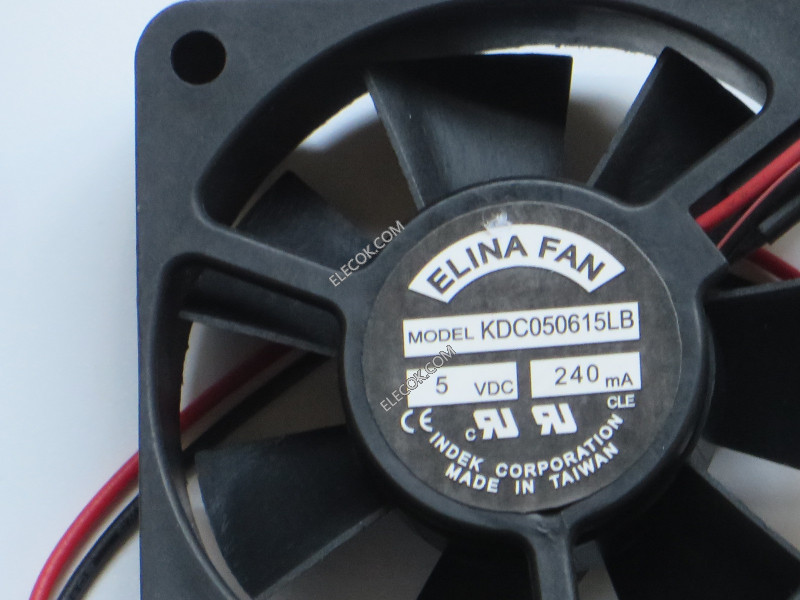 SUNON KDC050615LB 5V 240mA 2wires cooling fan