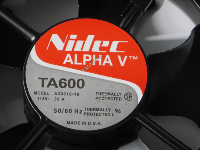 Nidec TA600 A30318-10 115V 0,35A 50/60HZ Cooling Fan 