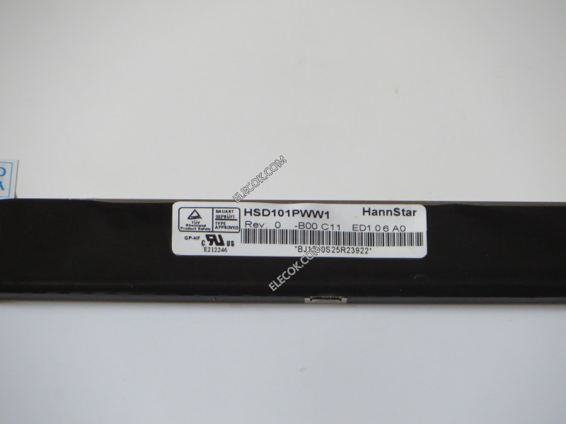 HSD101PWW1-B00-C11 10,1" a-Si TFT-LCD Panneau pour HannStar 