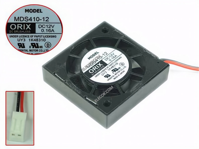 ORIX MDS410-12 12V 0,16A 2wires Cooling Fan 