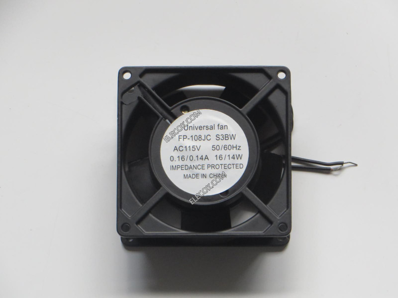 FP-108JC S3BW 115V 0.16/0.14A 16/14W 2wires cooling fan, replacement