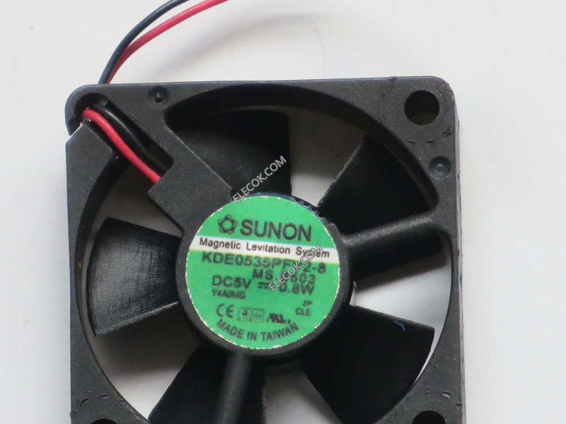 SUNON KDE0535PFV2-8 5V 0.8W 2wires cooling fan