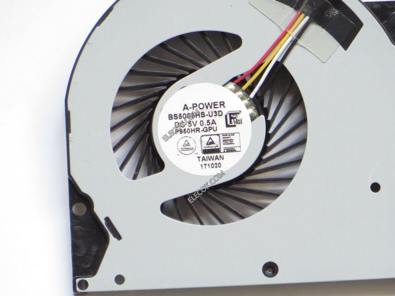 A-Power BS5005HS-U3D Cooling Fan BS5005HS-U3D, P950HR-GPU  5V  0.50A  4wires Cooling Fan
