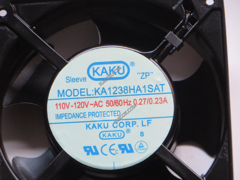 Kaku KA1238HA1SAT 110V-120v 50/60HZ 0,27/0,23A Serveur-vierkant Ventilator met stopcontact connection 
