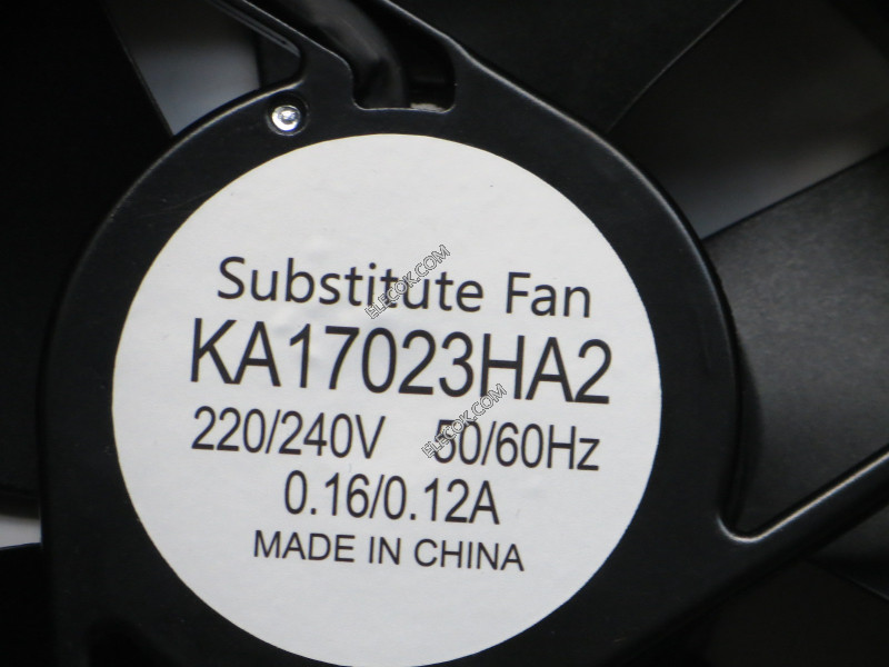 KAKU KA17023HA2 220/240V 50/60Hz 0.16/0.12A Cooling Fan with socket connection, substitute