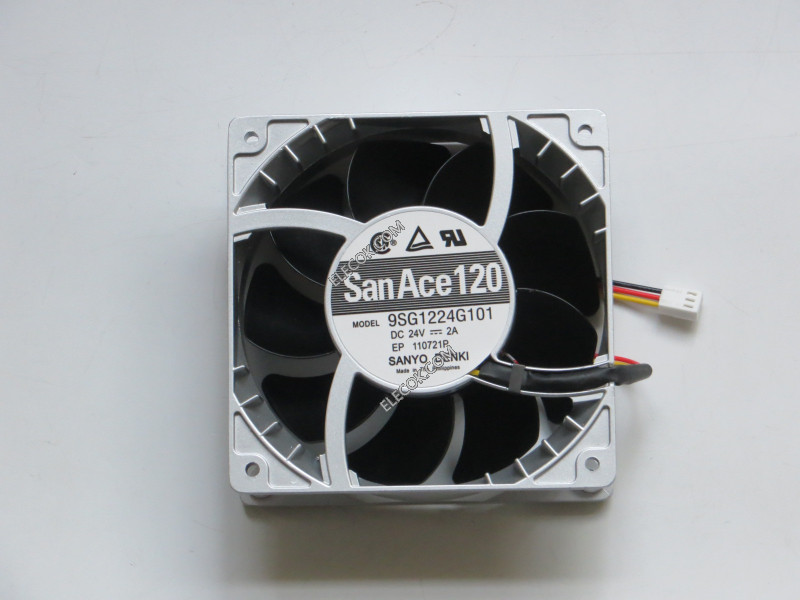 Sanyo 9SG1224G101 24V 2A 3 cable Enfriamiento Ventilador 