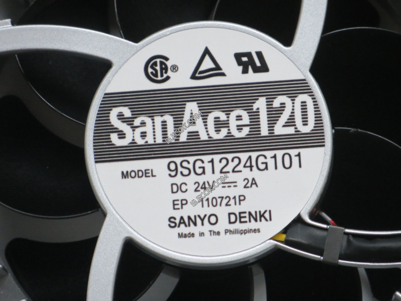 Sanyo 9SG1224G101 24V 2A 3 cable Enfriamiento Ventilador 