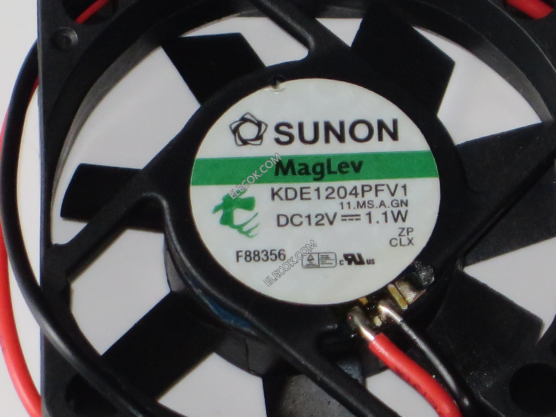 SUNON KDE1204PFV1 12V 1.1W 2wires cooling fan