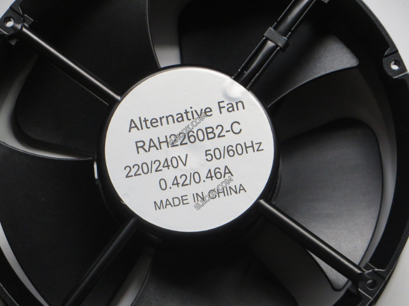 XINRUILIAN RAH2260B2-C 220/240V 0.42/0.46A 2wires Cooling Fan, Replacement