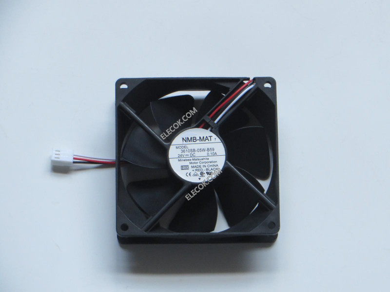 NMB 3610SB-05W-B59-E00 24V 0.1A 3wires Cooling Fan, Replacement and refurbished