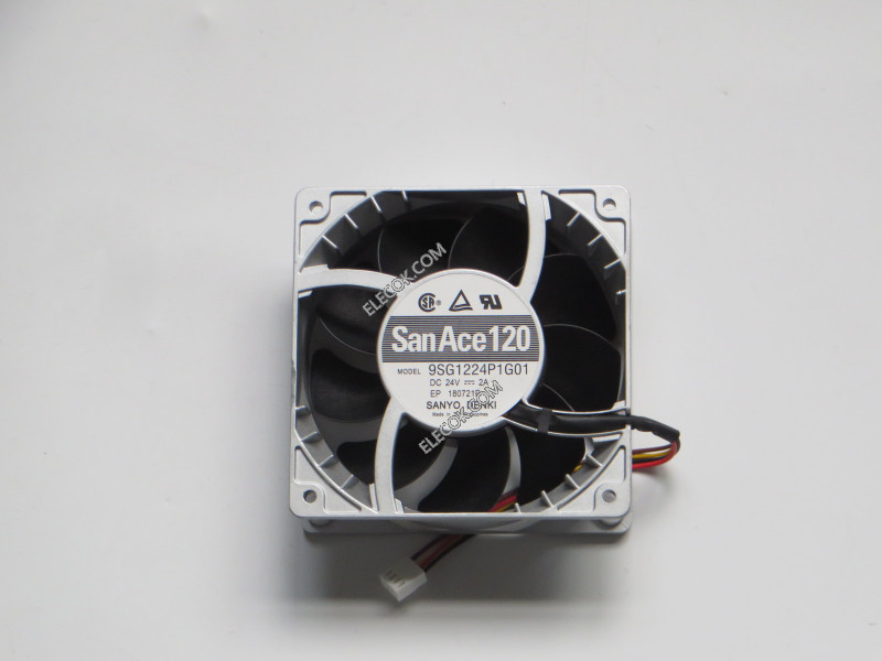 Sanyo 9SG1224P1G01 24V 2A 4 fili Raffreddamento Ventola without connector usato e originale 