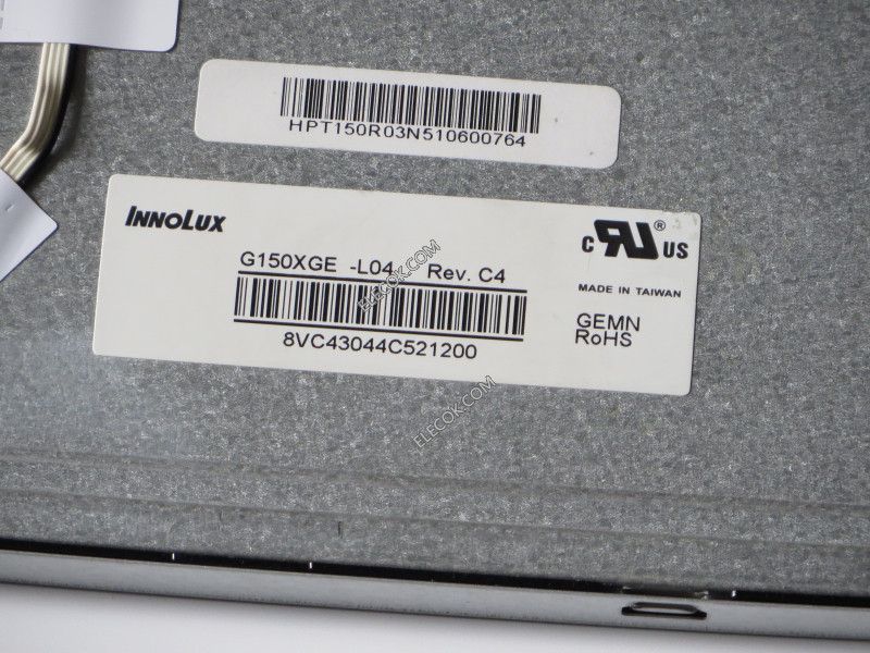 G150XGE-L04 15.0" a-Si TFT-LCD パネルにとってCHIMEI INNOLUX 中古品