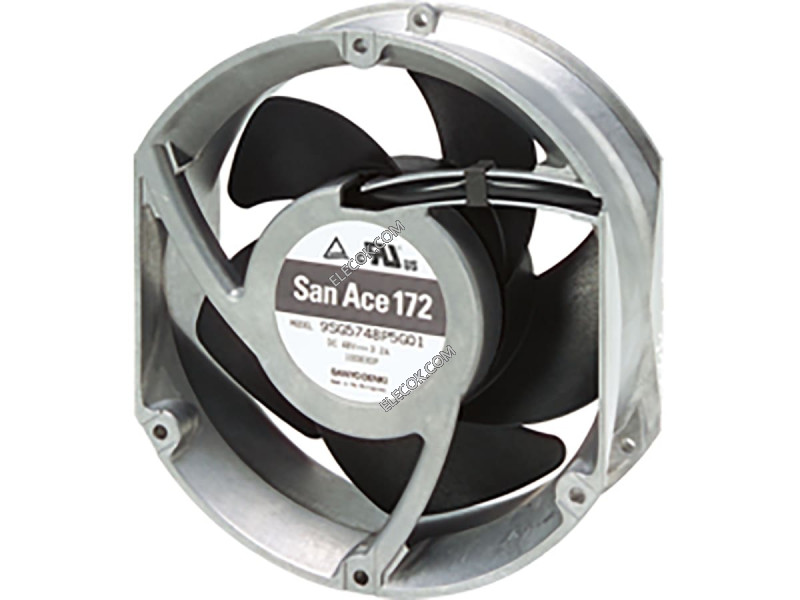 Sanyo 9SG5748P5H01 48V 1,62A 78W 4wires Chłodzenie Fan Refurbished 