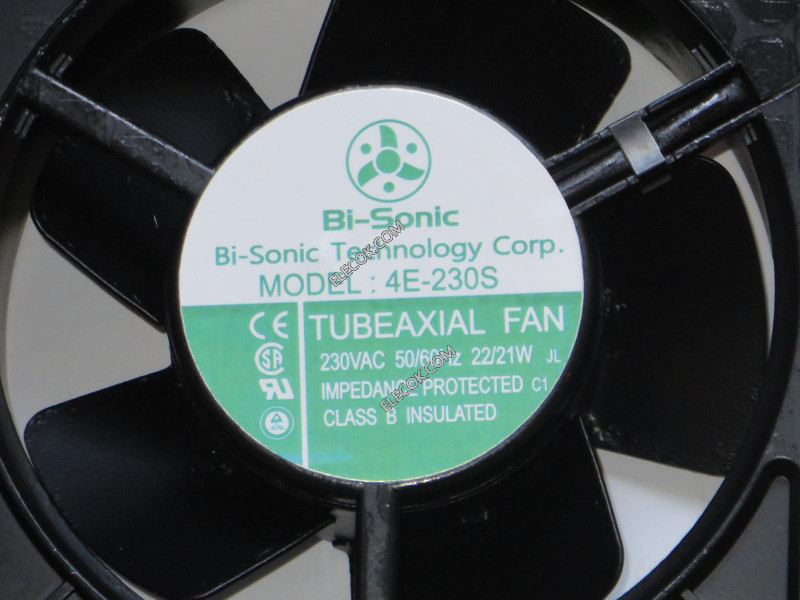 Bi-Sonic 4E-230S 230V 22/21W Koelventilator met plug aansluiting 