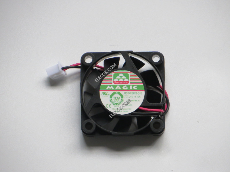 MAGIC MGT4024YB-O10 24V 0.10A 2wires Cooling Fan  refurbished 