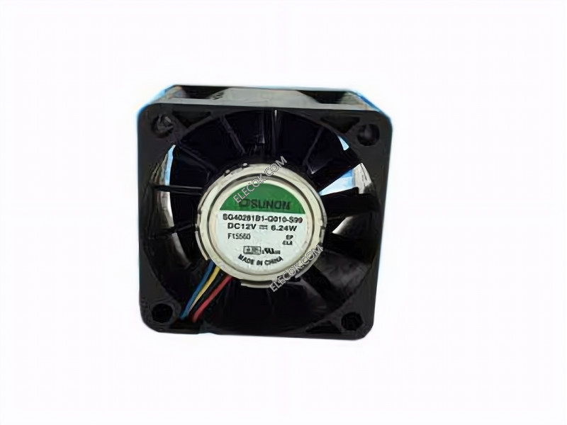 SUNON SG40281B1-Q010-S99 12V 6,24W 4 ledninger Cooling Fan 