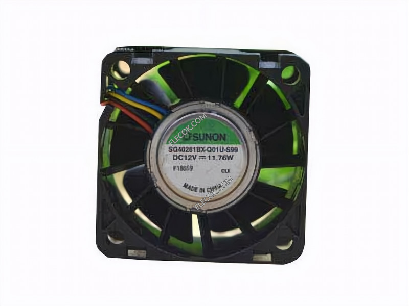SUNON SG40281BX-Q01U-S99 12V 11,76W 4 cable Enfriamiento Ventilador 