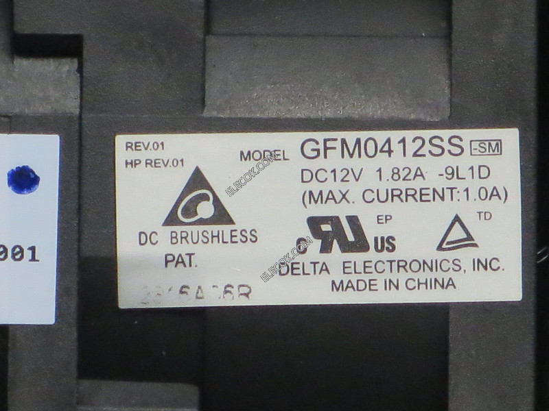 Delta Electronics GFM0412SS-9L1D Server - Square Fan -9L1D, DC 12V 1.82A, 62x62x40mm
