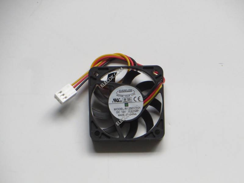 EVERFLOW R125010BH 12V 0.25A 3wires Cooling Fan