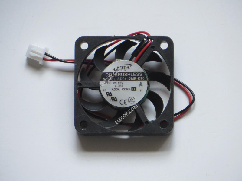 ADDA AD0412MB-K90 12V 0.06A 2 Wires Cooling Fan