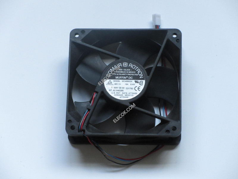 Comair Rotron MC48B6GX 48V 0,18A 8,4W 3wires Cooling Fan 