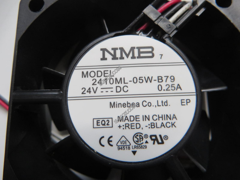 NMB 2410ML-05W-B79 6025 6cm24V 0.25A 3線インバータファン