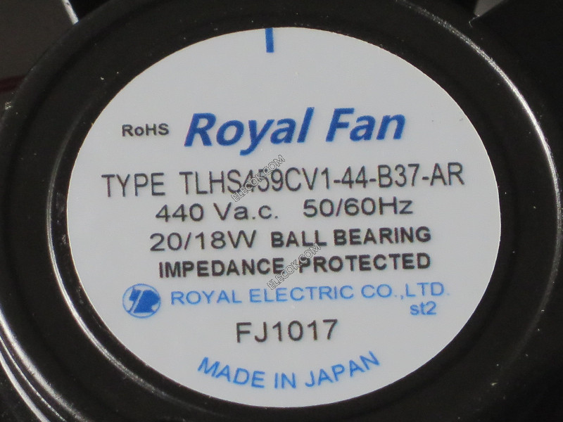 ROYAL TLHS459CV1-44-B37-AR 440V 20/18W 2 draden ventilator 