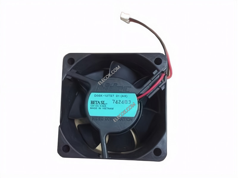 Nidec D06K-12TS7 01 12V 0,02A 2 câbler ventilateur 