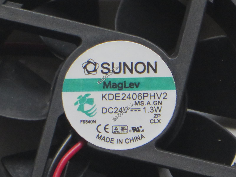 SUNON KDE2406PHV2 24V 1.3W 2wires cooling fan